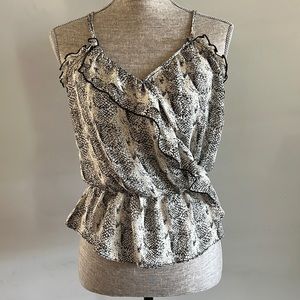 Parker | Size XS | Snakes Print | 100 % Silk | Women’s Camisole Tank